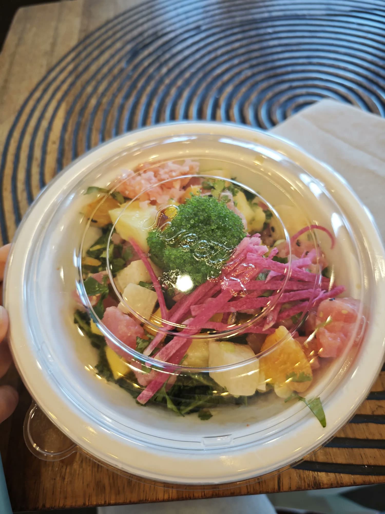 A colourful poke bowl from Sweetfin.